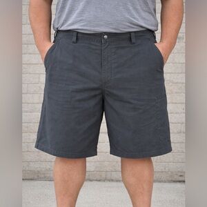 Carhartt Men’s Charcoal Flat Front Work Shorts Big and Tall Size 46